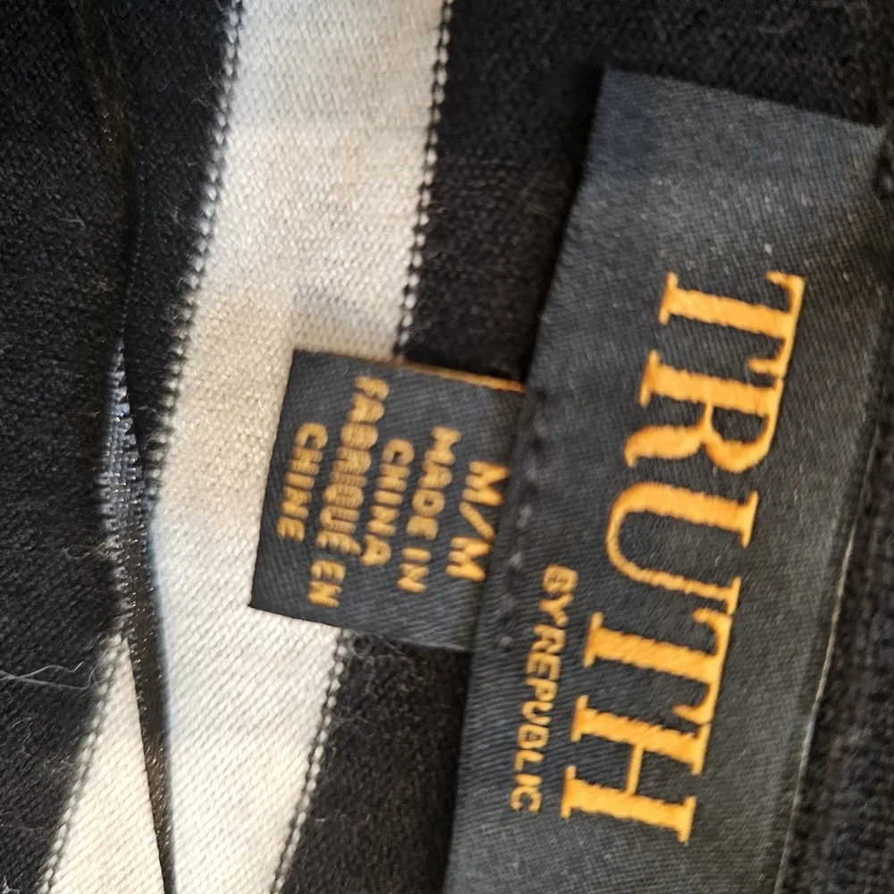 Truth by Republic Black V-Neck Sweater for Women